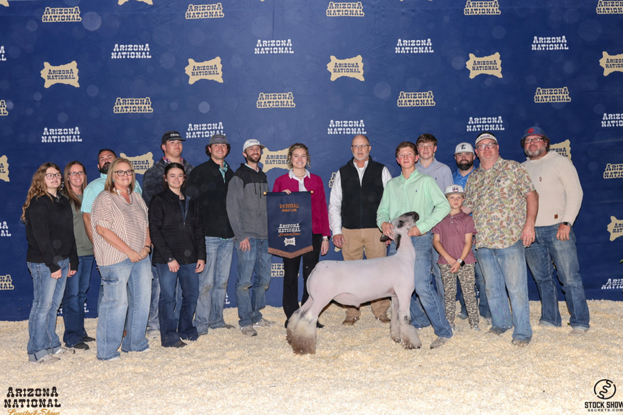 Reserve Grand Champion, Heart of Texas Fair 3rd Overall Market Lamb, Reserve Blackface, Arizona National